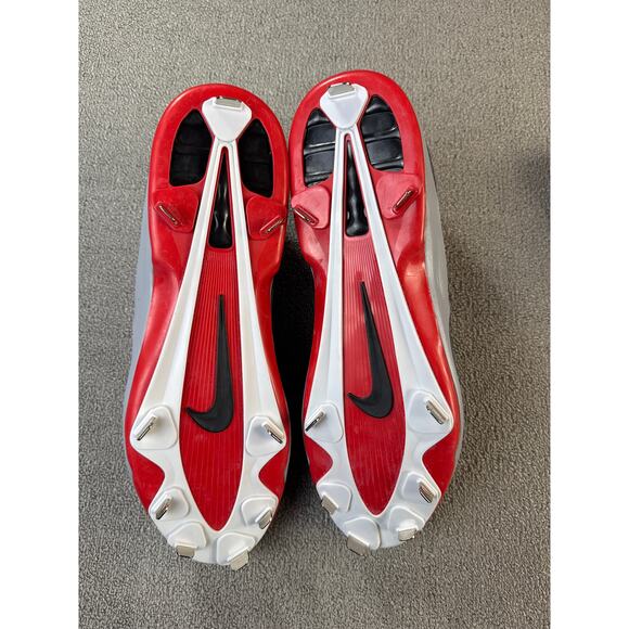 Nike Mens Cleats Air Max MVP Elite 2 3/4 Baseball Metal Cleats US 16 Black Red - Picture 6 of 9